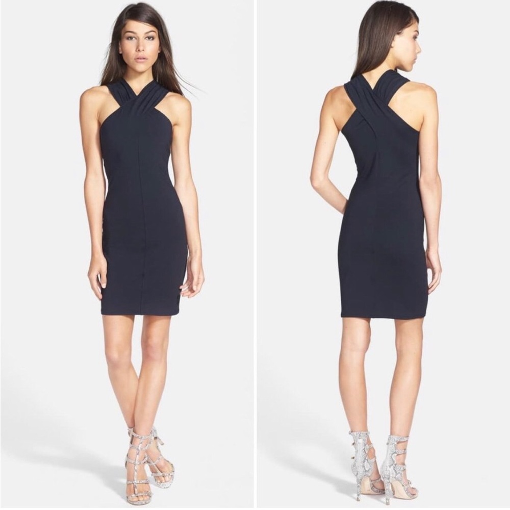 Leith Halter body con Dress XS in black